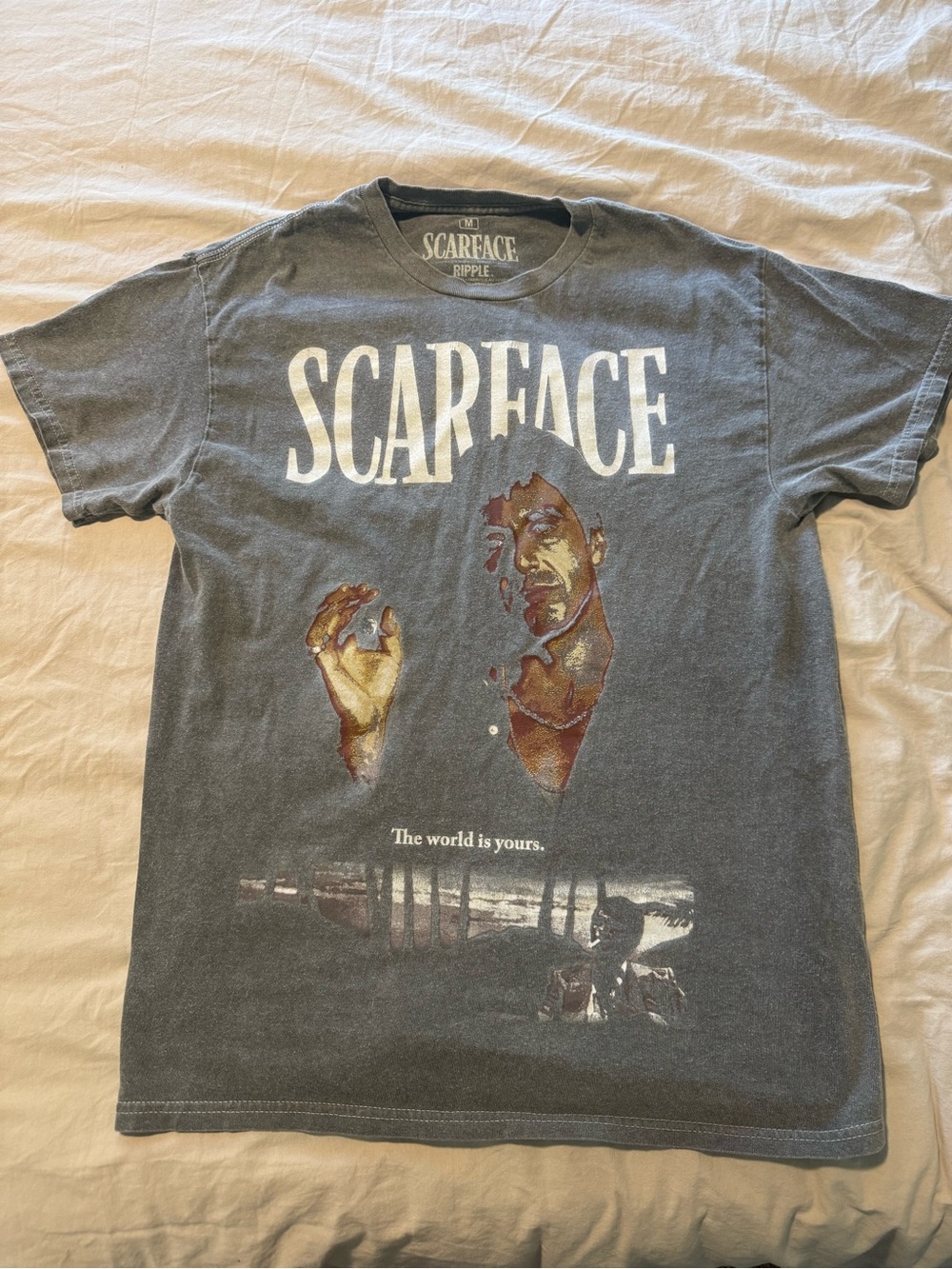 Scarface Graphic Tee - Charcoal Black